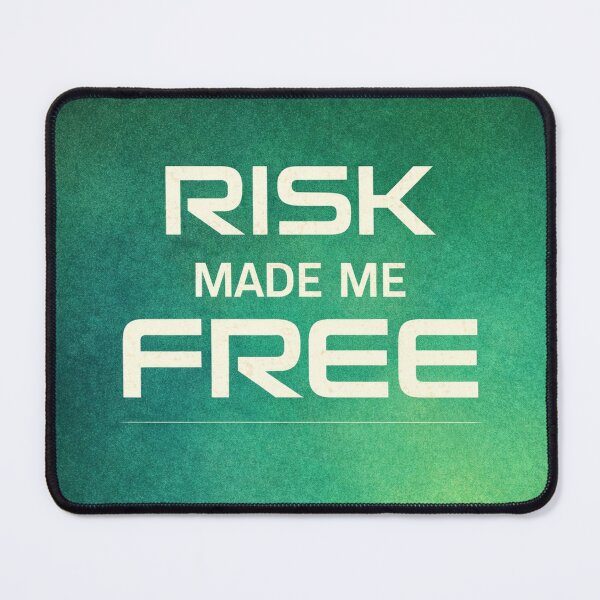 Item preview, Risk Made Me Free Bold Motivation Quote designed and sold by the-dovlat.
