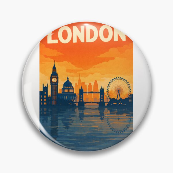 Item preview, London Skyline along the River Thames with Tower Bridge, Big Ben and London Eye, United Kingdom designed and sold by Places On Earth.