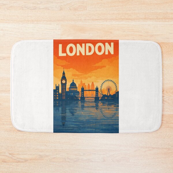 Item preview, London Skyline along the River Thames with Tower Bridge, Big Ben and London Eye, United Kingdom designed and sold by Places On Earth.