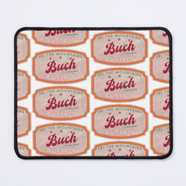 Item preview, Buch, Austria, Vorarlberg, Ski, textured skiing badge designed and sold by Wanderful-roads.