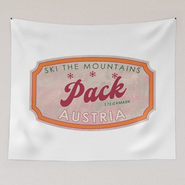 Item preview, Pack, Austria, Steiermark, Ski, textured skiing badge designed and sold by Wanderful-roads.