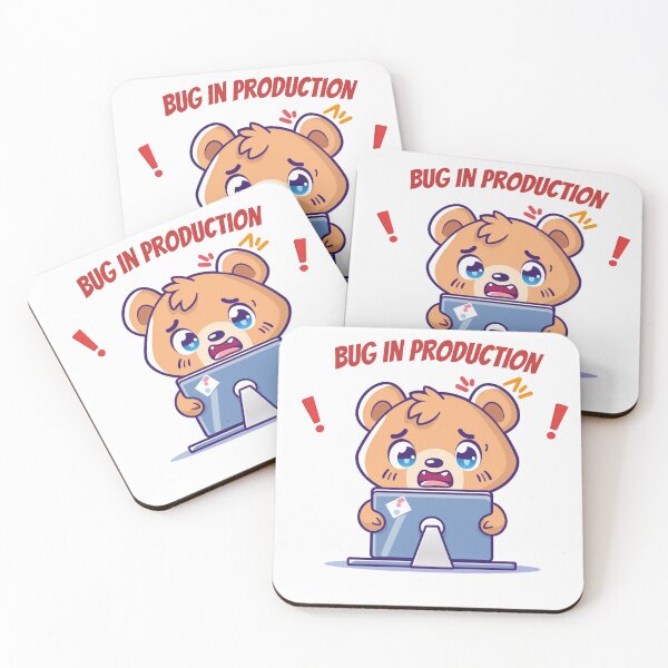 Item preview, Panicking Developer Bear Bug Production designed and sold by MAGEditions.