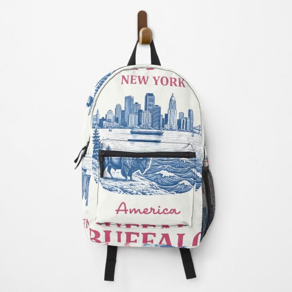Item preview, Buffalo NY Cute Pastel Skyline Blue Cityscape Landscape designed and sold by HowToCanadian.