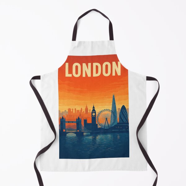 Item preview, London Cityscape with Tower Bridge, Big Ben, The Shard and London Eye along the River Thames designed and sold by Aryabek.