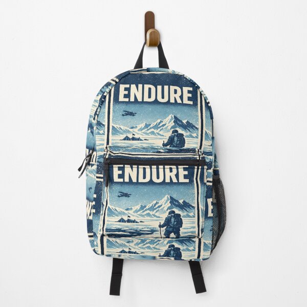 Item preview, Endure – Vintage Polar Expedition Adventure Poster | Motivational Explorer Wall Art designed and sold by Globalcitytees.