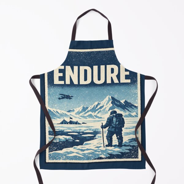 Item preview, Endure – Vintage Polar Expedition Adventure Poster | Motivational Explorer Wall Art designed and sold by Globalcitytees.