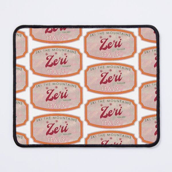 Item preview, Zeri, Italy, Toscana, Ski, textured skiing badge designed and sold by Wanderful-roads.