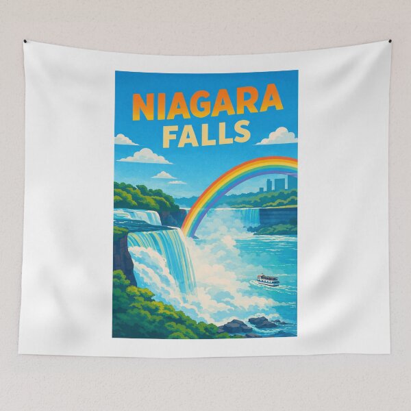 Item preview, Niagara Falls on the Niagara River between Ontario and New York near Horseshoe Falls and American Falls designed and sold by Aryabek.