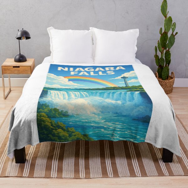 Item preview, Niagara Falls and Horseshoe Falls along the Niagara River near Niagara Falls Ontario and Niagara Falls New York designed and sold by Aryabek.