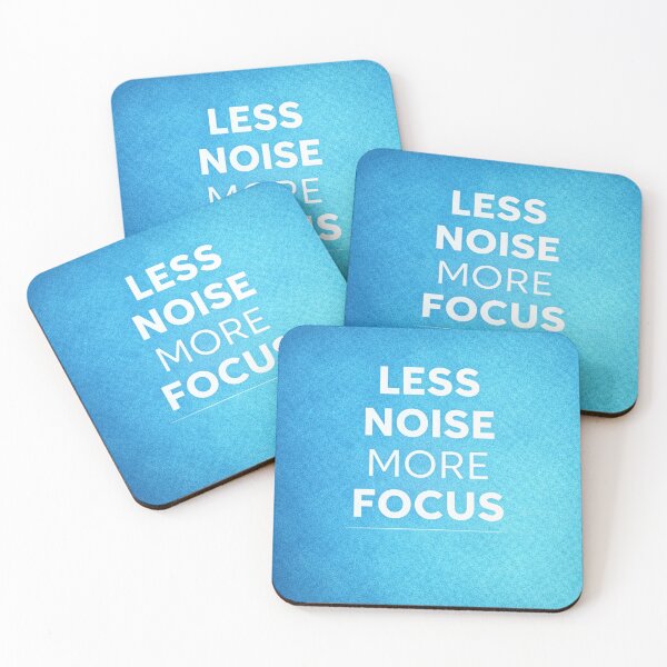 Item preview, Less Noise More Focus Minimalist Motivation Quote designed and sold by the-dovlat.