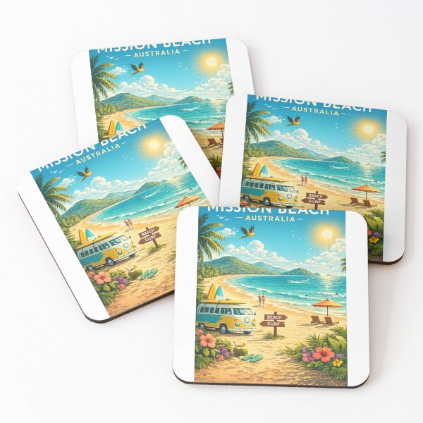 Item preview, Mission Beach Queensland near Dunk Island and Great Barrier Reef, Australia designed and sold by Aryabek.