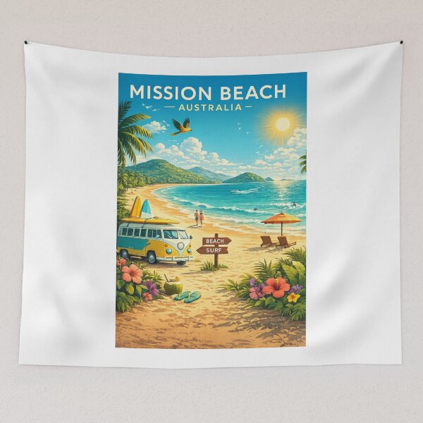Item preview, Mission Beach Queensland near Dunk Island and Great Barrier Reef, Australia designed and sold by Aryabek.