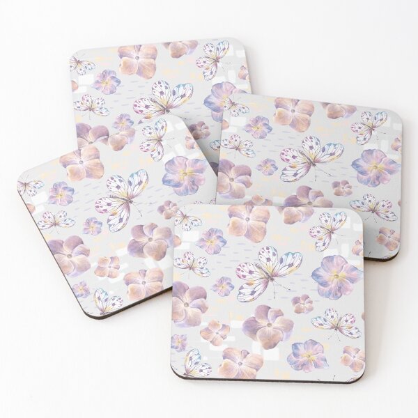 Item preview, Flowers and Butterflies in soft colors designed and sold by SigsDesigns.