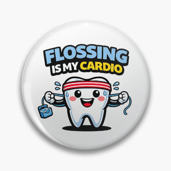 Item preview, Flossing Is My Cardio Funny Tooth Design designed and sold by raditya.