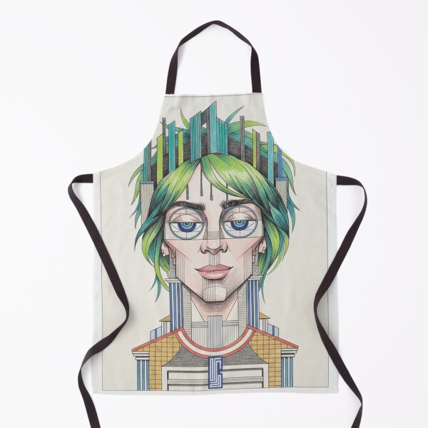 Item preview, Futuristic Pop Icon – Surreal Architectural Portrait designed and sold by ReVYBE.