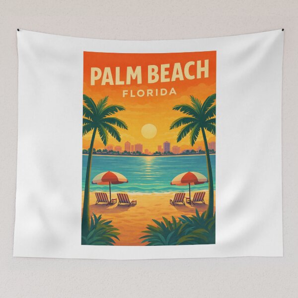 Item preview, Palm Beach Florida View near West Palm Beach and Worth Avenue designed and sold by Aryabek.