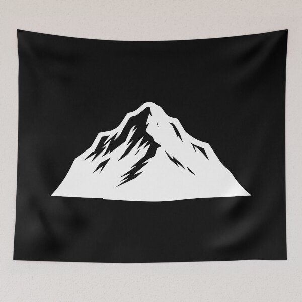 Item preview, Mountain Silhouette – Minimal Nature Art designed and sold by BrushRushX.