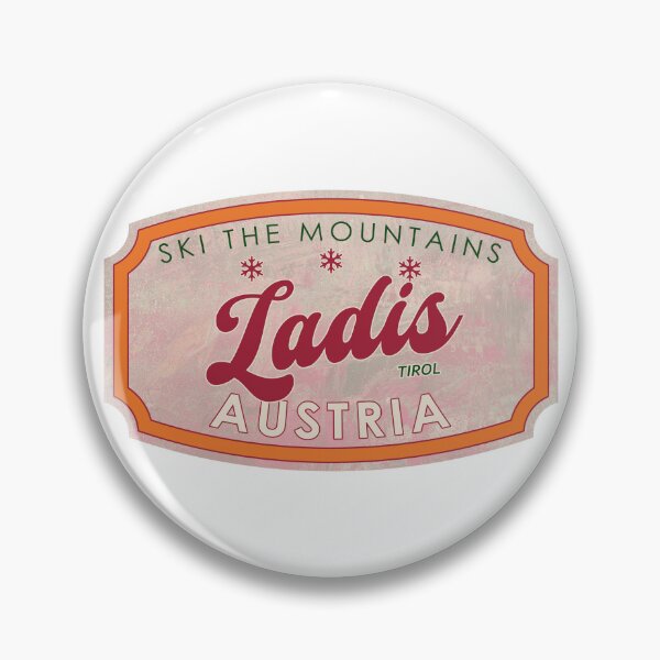Item preview, Ladis, Austria, Tirol, Ski, textured skiing badge designed and sold by Wanderful-roads.