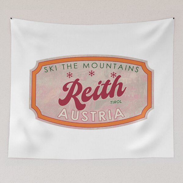 Item preview, Reith, Austria, Tirol, Ski, textured skiing badge designed and sold by Wanderful-roads.