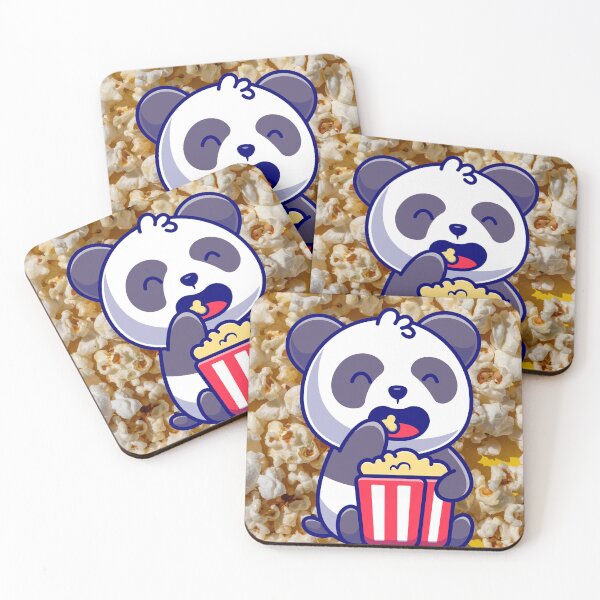 Item preview, Cute Panda Eating Popcorn designed and sold by Sillytoe.