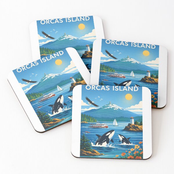 Item preview, Orcas Island in San Juan Islands near Mount Constitution and Moran State Park Washington designed and sold by Aryabek.