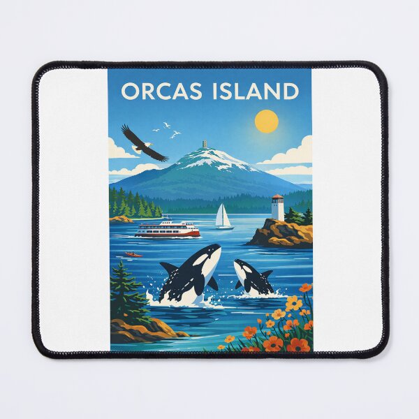 Item preview, Orcas Island in San Juan Islands near Mount Constitution and Moran State Park Washington designed and sold by Aryabek.