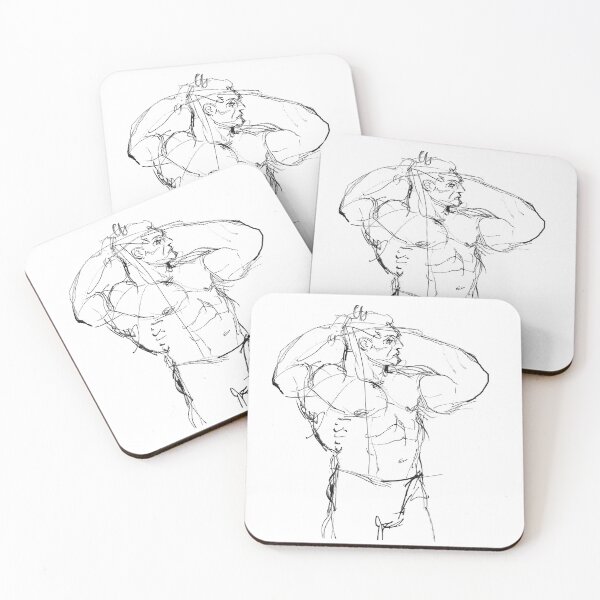 Item preview, Minimalist Abstract Strongman Sketch designed and sold by SleekLineSketches.