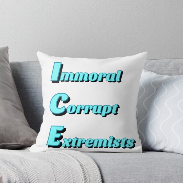 Item preview, ICE: Immoral. Corrupt. Extremists. - Simple Letter Print Edition designed and sold by DesignsByADiva.