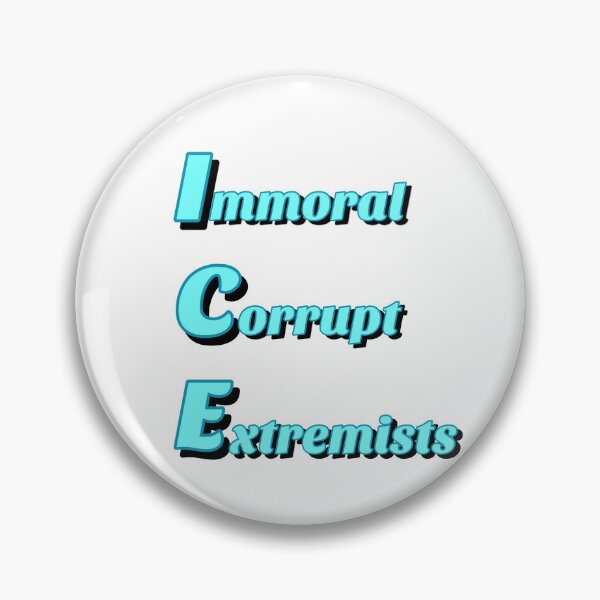 Item preview, ICE: Immoral. Corrupt. Extremists. - Simple Letter Print Edition designed and sold by DesignsByADiva.