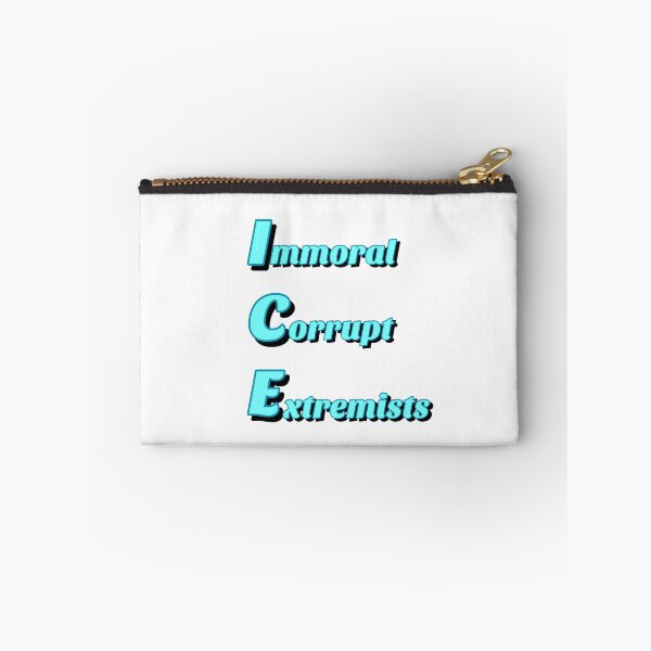 Item preview, ICE: Immoral. Corrupt. Extremists. - Simple Letter Print Edition designed and sold by DesignsByADiva.