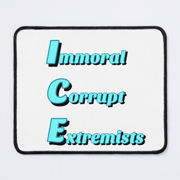 Item preview, ICE: Immoral. Corrupt. Extremists. - Simple Letter Print Edition designed and sold by DesignsByADiva.