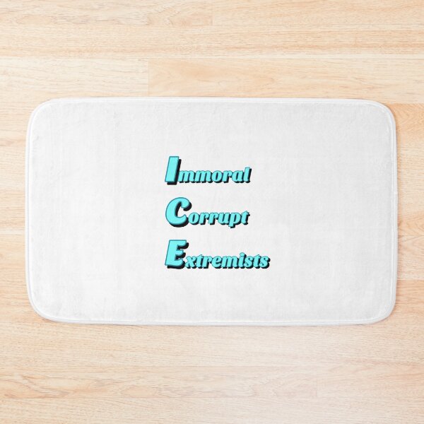 Item preview, ICE: Immoral. Corrupt. Extremists. - Simple Letter Print Edition designed and sold by DesignsByADiva.