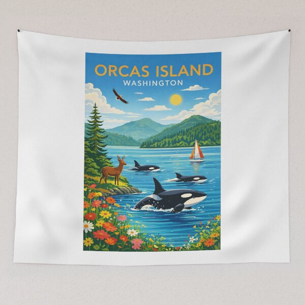Item preview, Orcas Island near Mount Constitution and Moran State Park Washington designed and sold by Aryabek.