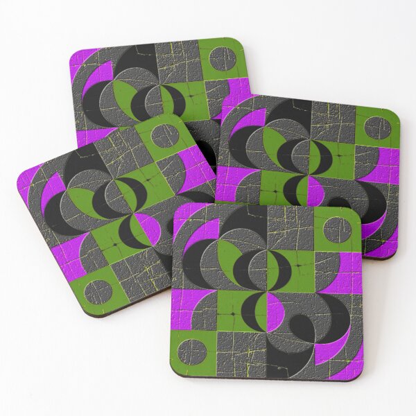 Item preview, numbers dark emb colorful geometric abstract design designed and sold by SmashingDeals.