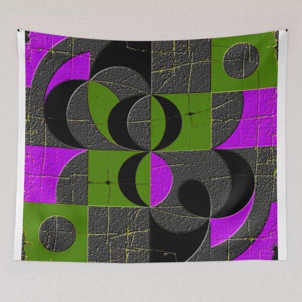 Item preview, numbers dark emb colorful geometric abstract design designed and sold by SmashingDeals.