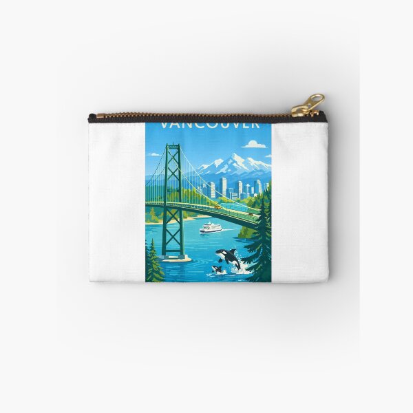 Item preview, Vancouver City in British Columbia with Lions Gate Bridge and Stanley Park in Canada designed and sold by Aryabek.