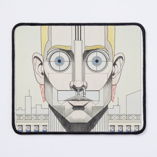 Item preview, Futuristic Pop Icon – Surreal Architectural Portrait designed and sold by ReVYBE.