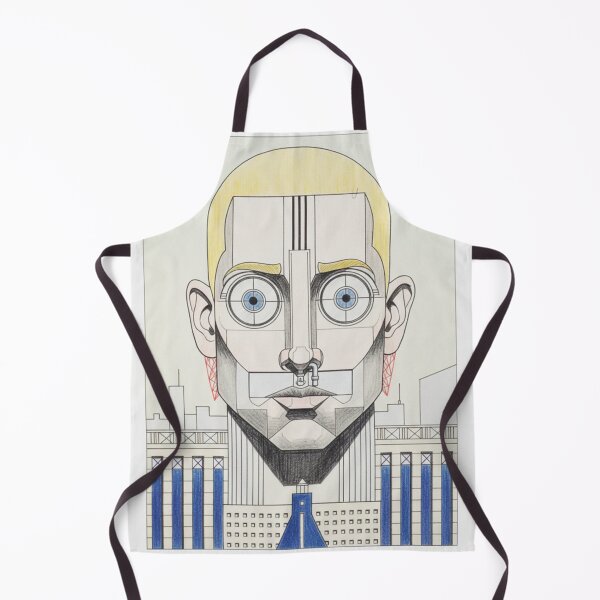 Item preview, Futuristic Pop Icon – Surreal Architectural Portrait designed and sold by ReVYBE.