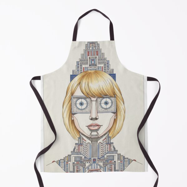 Item preview, Futuristic Pop Icon – Surreal Architectural Portrait designed and sold by ReVYBE.