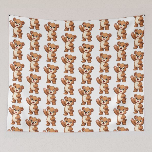 Item preview, Cute Teddy Bear Waving Hello designed and sold by PriyankaSonara.