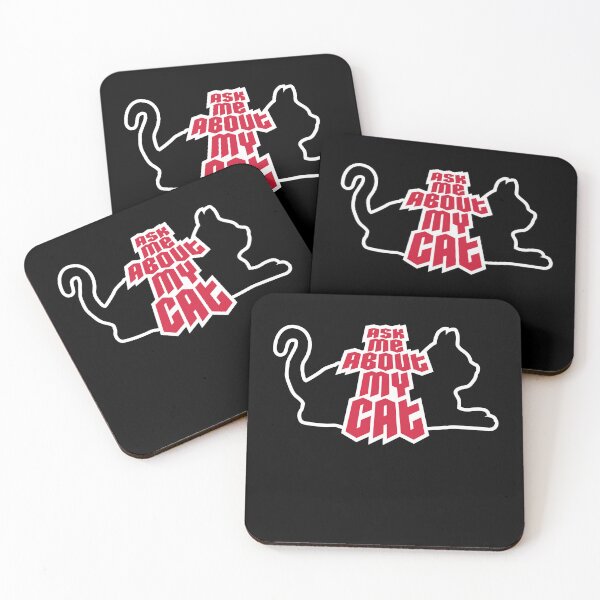 Item preview, Ask Me About My Cat Funny Lover Quote Joke Talking designed and sold by shirt-o-mat.