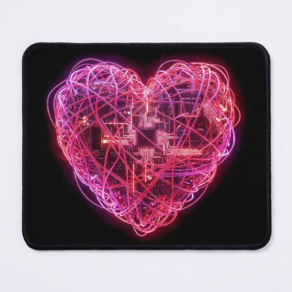 Item preview, Neon Cyberpunk Love Heart - Digital Romance Valentine designed and sold by Aura Art Studio.