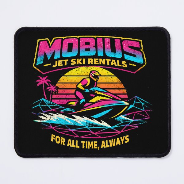 Item preview, Mobius Jet Ski Rentals 90s Retro Wave designed and sold by agearb.