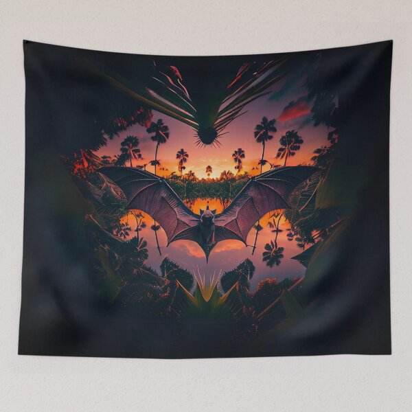 Item preview, Jungle Bat at Dawn designed and sold by Sillytoe.