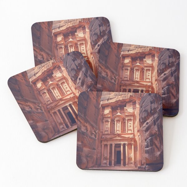 Item preview, Petra Jordan Al-Khazneh - Rose City Watercolor Design designed and sold by TheDesignDen21.