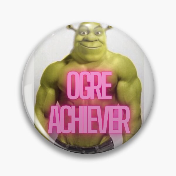 Item preview, OGRE ACHIEVER,SHREK FUNNY MOTIVATIONAL STICKER designed and sold by BANANASAURUS02.
