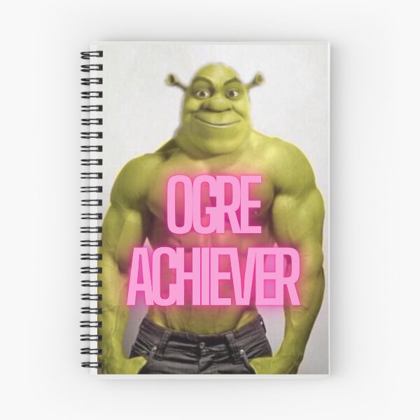 Item preview, OGRE ACHIEVER,SHREK FUNNY MOTIVATIONAL STICKER designed and sold by BANANASAURUS02.