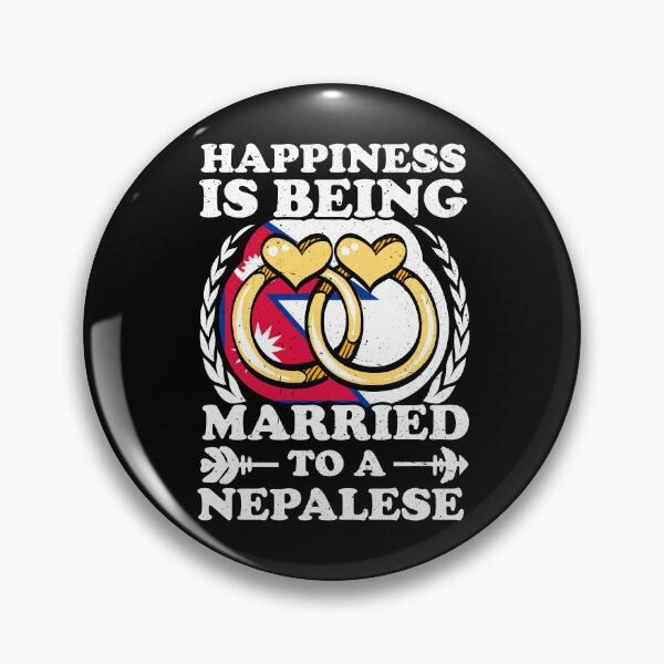 Item preview, Happiness Is Being Married To A Nepalese designed and sold by GabbyKash.