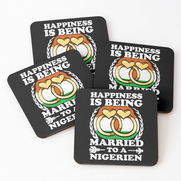 Item preview, Happiness Is Being Married To A Nigerien designed and sold by GabbyKash.