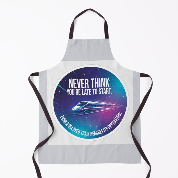 Item preview, Never Too Late To Start Delayed Train Destination Quote Sticker designed and sold by Scro-Ciob-Shop.